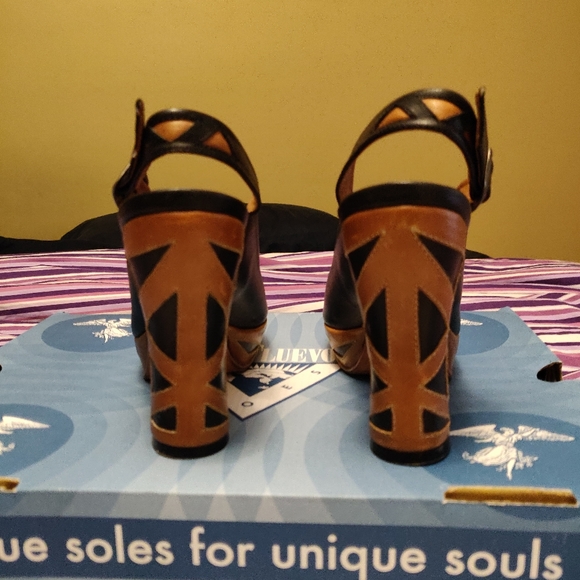 John Fluevog Miracles Platform Bunford Open Toe 7 - Picture 6 of 8